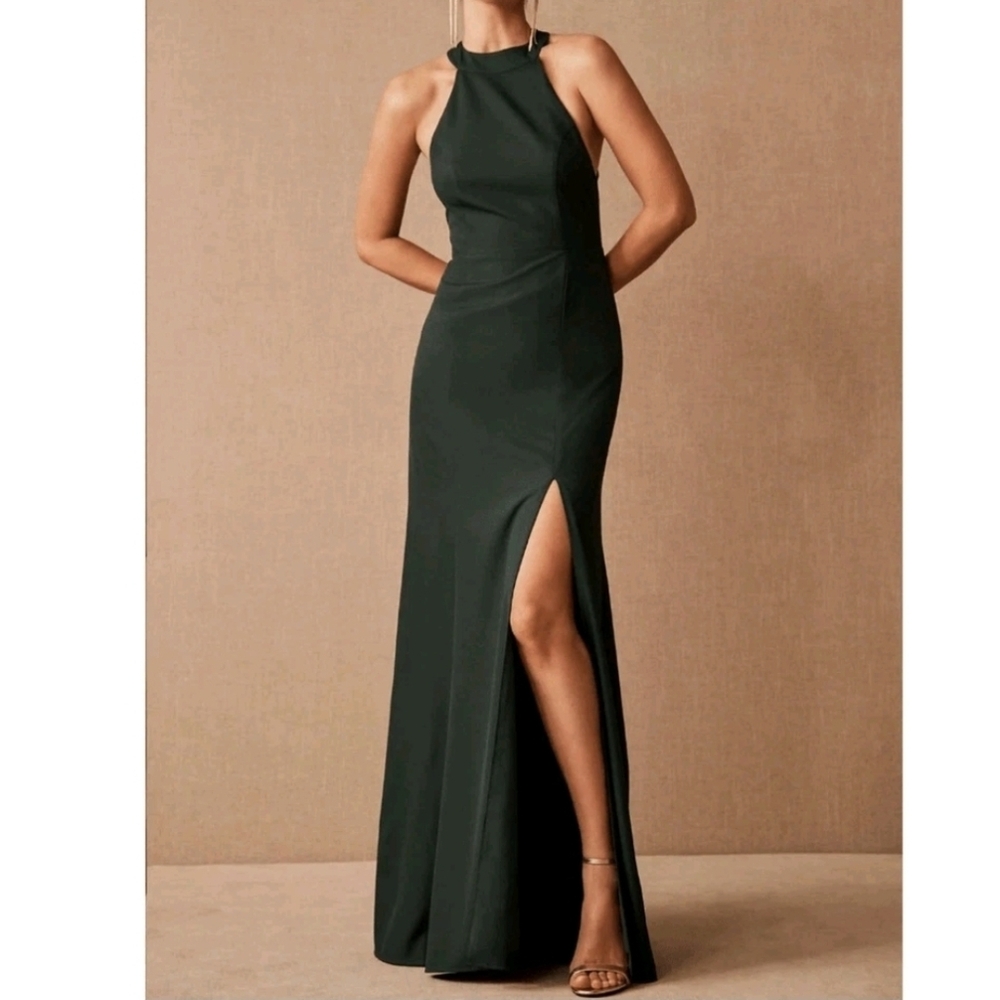 BHLDN Serephina Crepe Gown Maxi Dress Formal Bridesmaid Womens Plus Size 18W